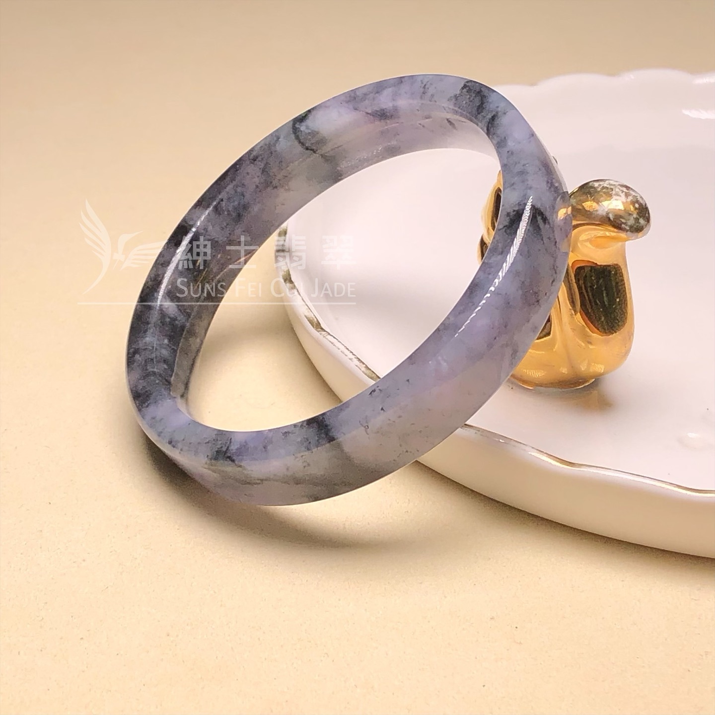 山水烏雞方鐲51.1mm