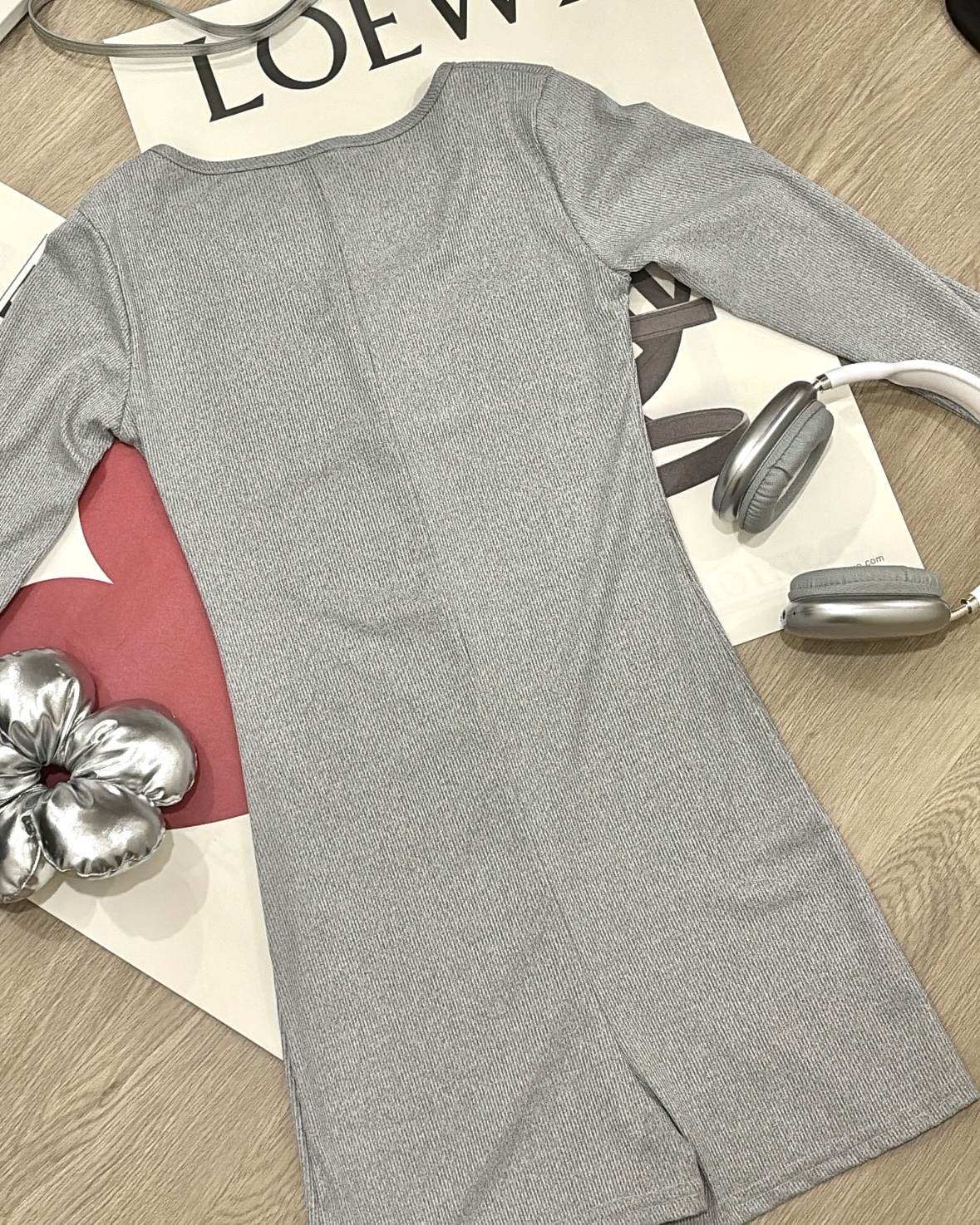 DR298辣妹灰色连体衣