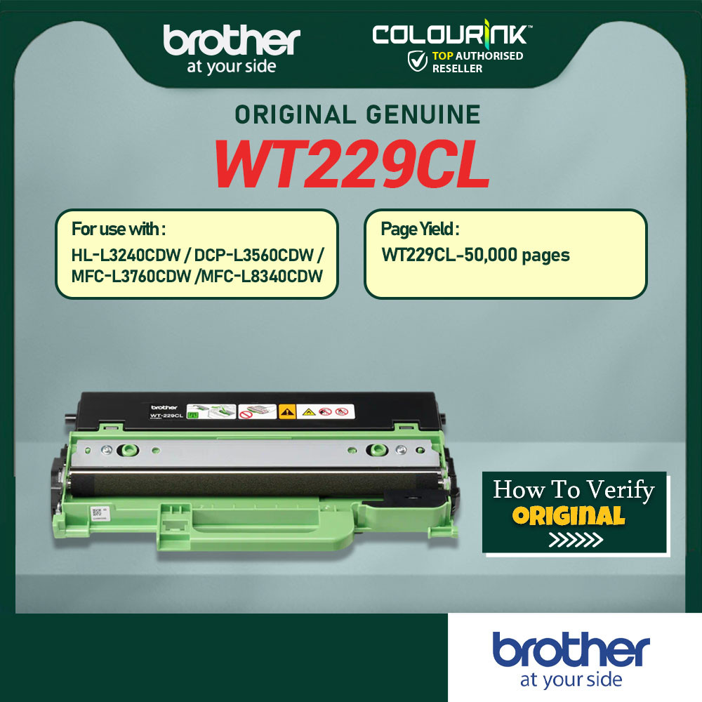 Brother WT-229CL Original Waste Toner Unit for HL-L3240CDW DCP-L3560CDW MFC-L3760CDW MFC-L8340CDW TN269 WT229CL