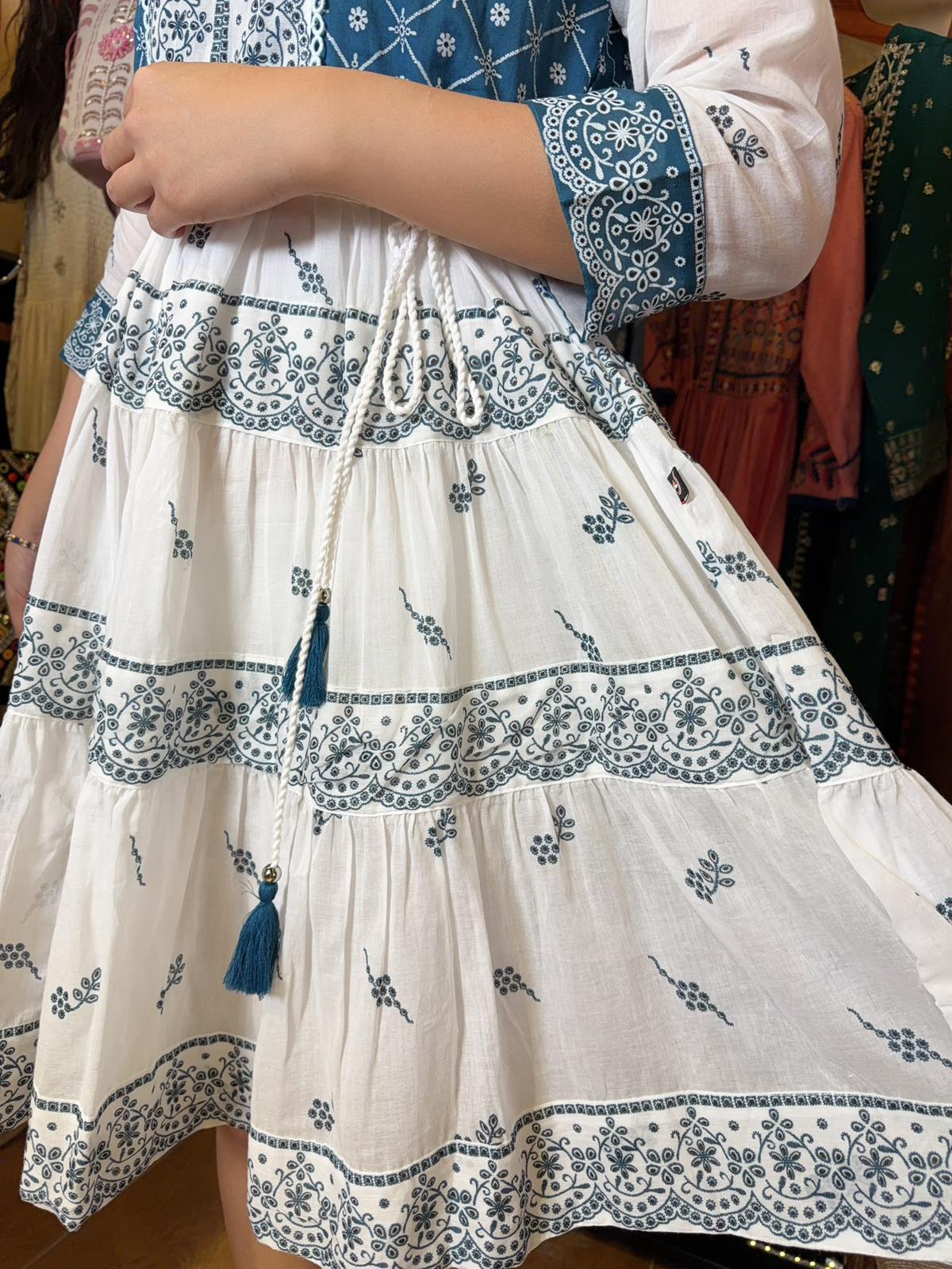 Blue BB Cotton 3-Tier Cake Short OP 35.5" #1372