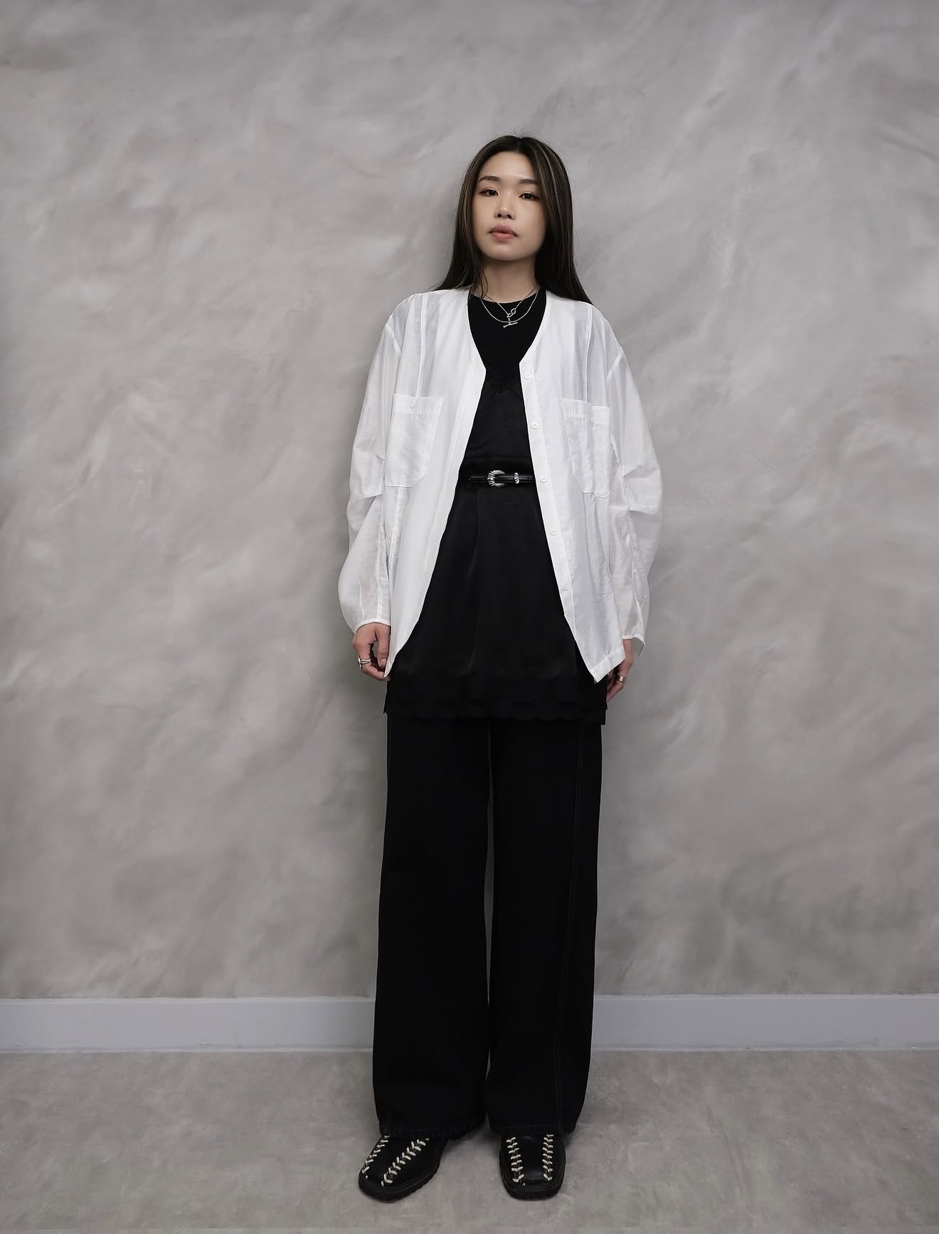 Lumina Airy V-Neck Shirt #sh28