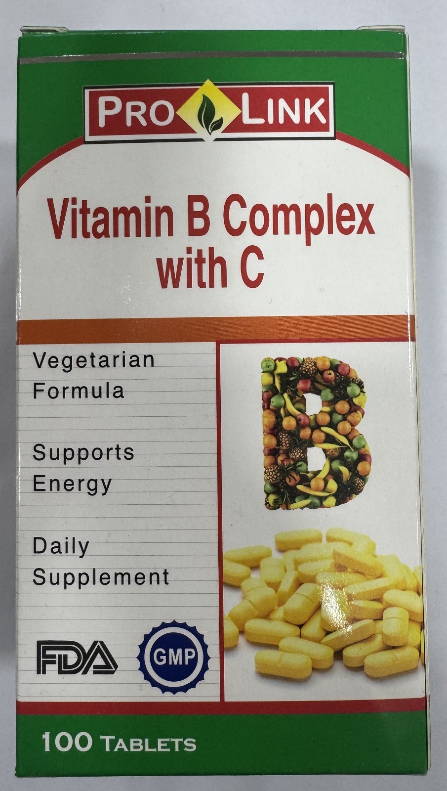 PROLINK寶盈健維他命B雜+C 100粒