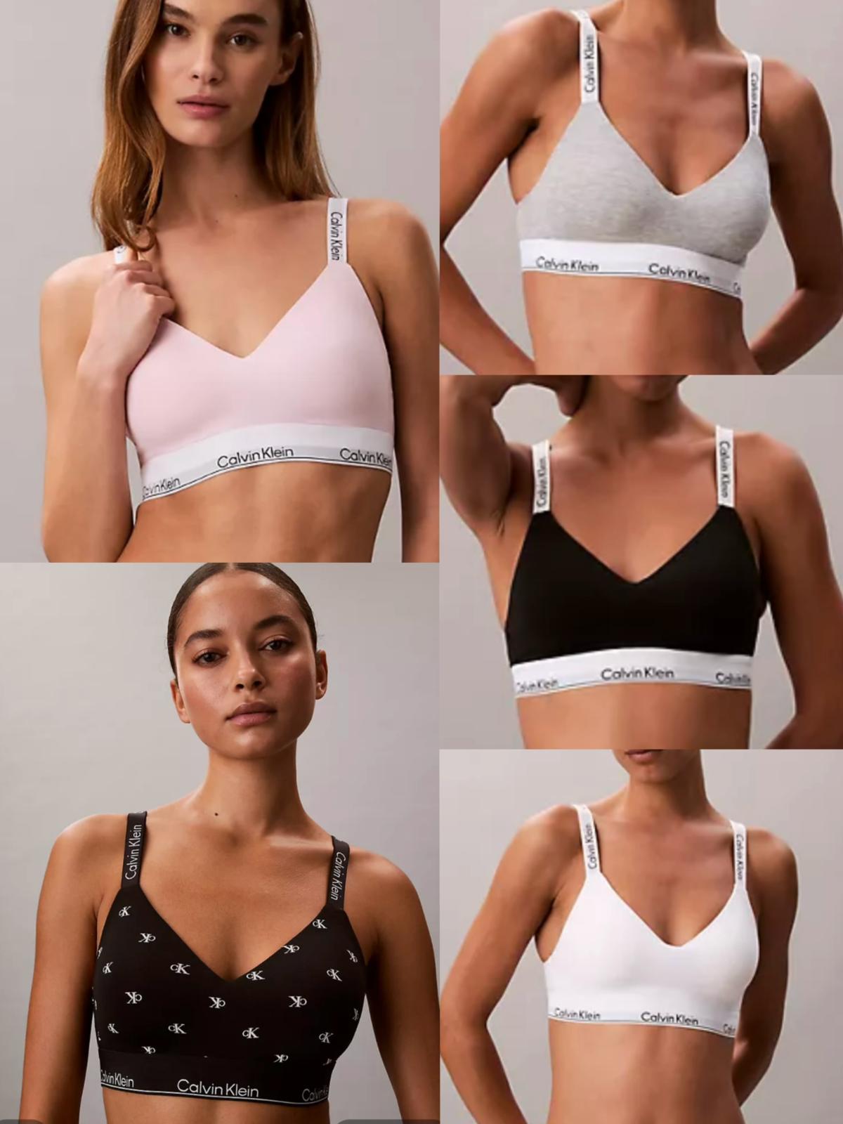 預購優惠特價Ck Icon Cotton Modal Lightly Lined Bralette 