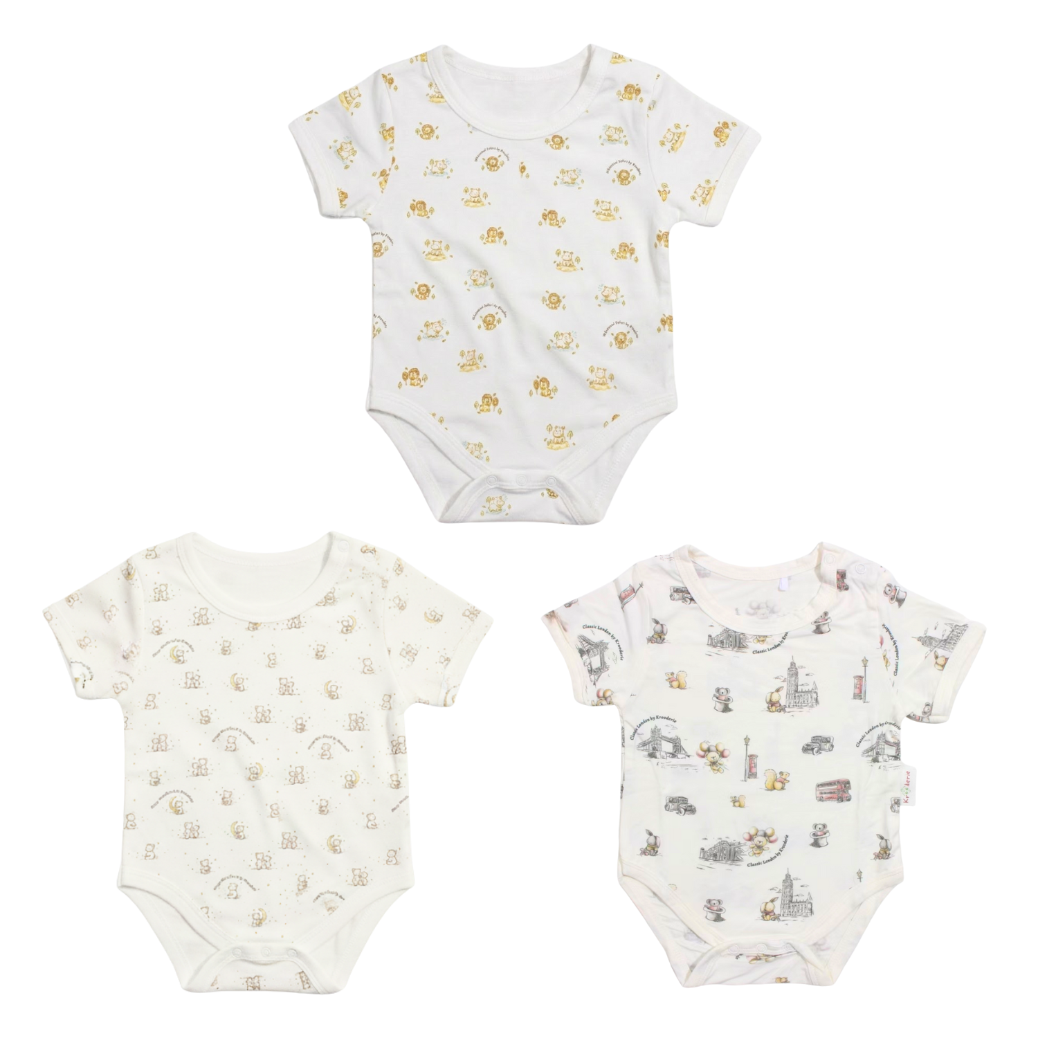 Krooderie TENCEL Short Sleeve Baby Romper