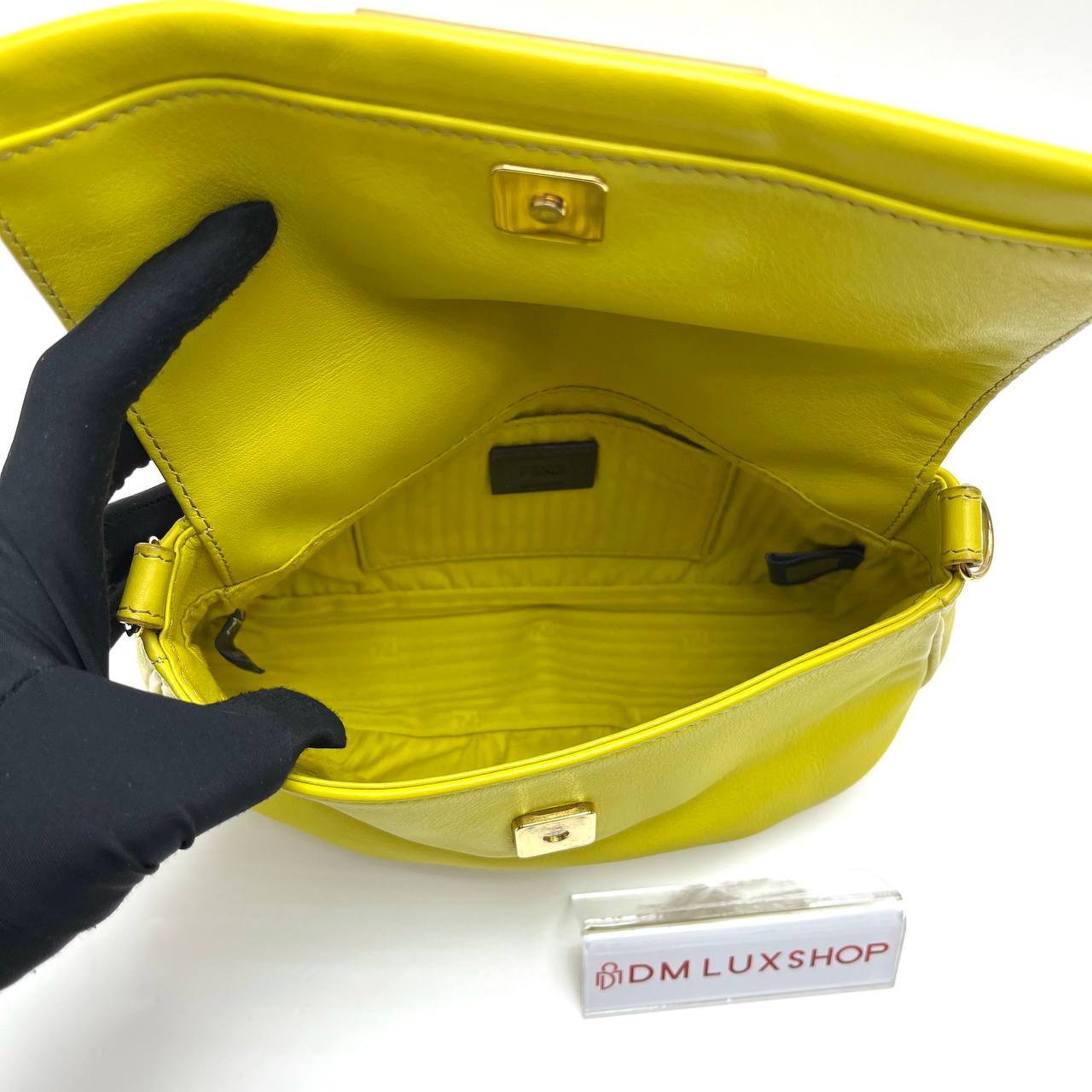 Fendi Fendista Pochette Crossbody Bag Yellow