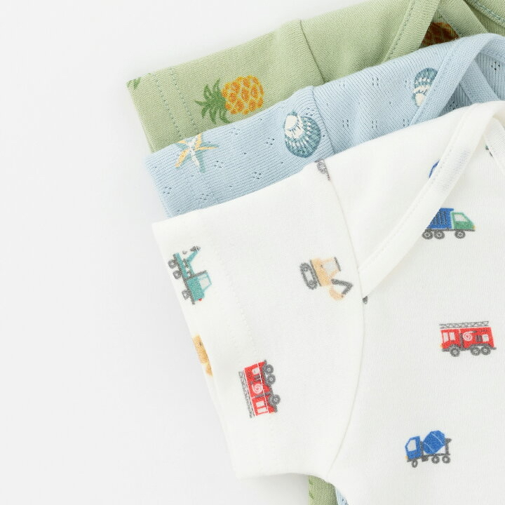 🇯🇵預訂 日本直送🇯🇵Petit Main六色印花通花短袖包屁衣