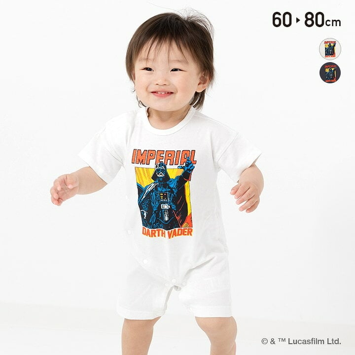🇯🇵預訂 日本直送🇯🇵兩色Star Wars星球大戰黑武士印花短袖連身服