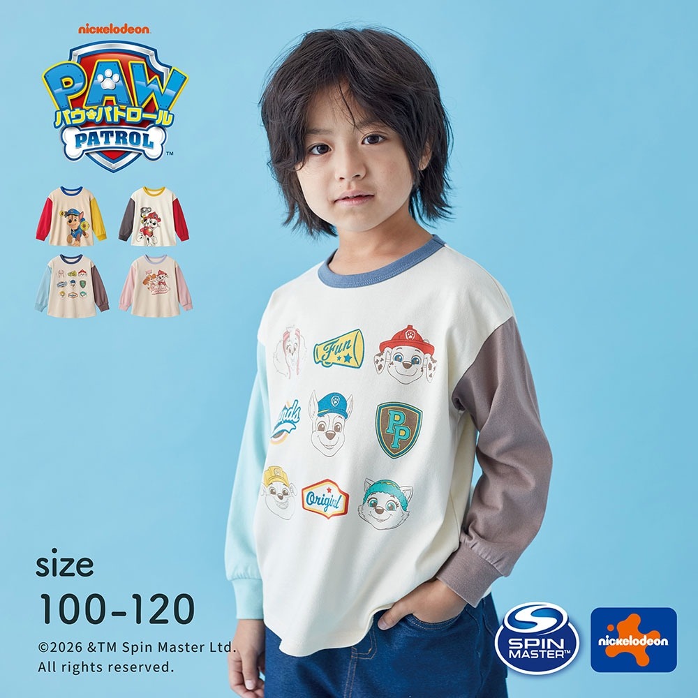 【⭐訂購⭐】  🇯🇵日本直送 🌀#PawPatrol 拼色袖長袖 tee［4款選］🌀 [PLHA-0053] [260913]
