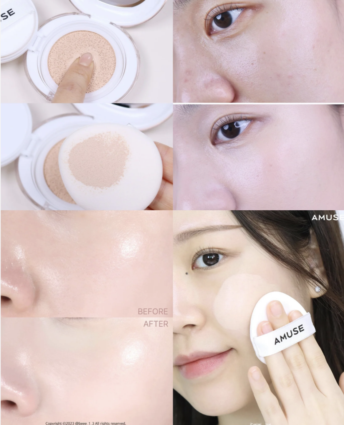 韓國AMUSE × Monchhichi 陶瓷柔霧 完美氣墊套裝｜Ceramic Skin Perfector Cushion