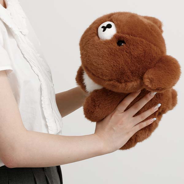 RK 鬆弛熊 3小熊 十年 鬆毛趴公仔M 小熊