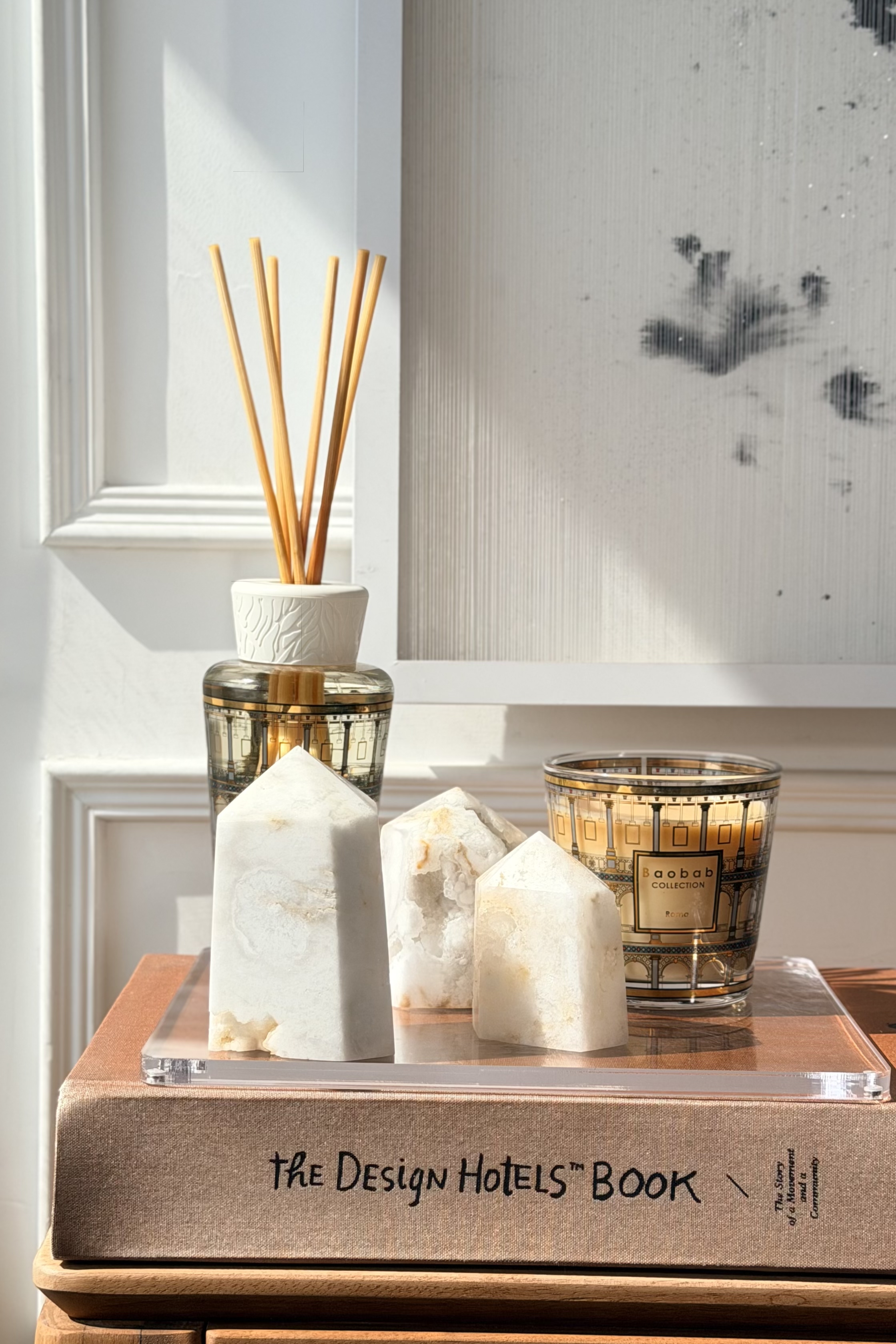  ༒10.6cm白晶洞晶牙六角柱༒   CQ.6002H2MGA79-RA1*63A