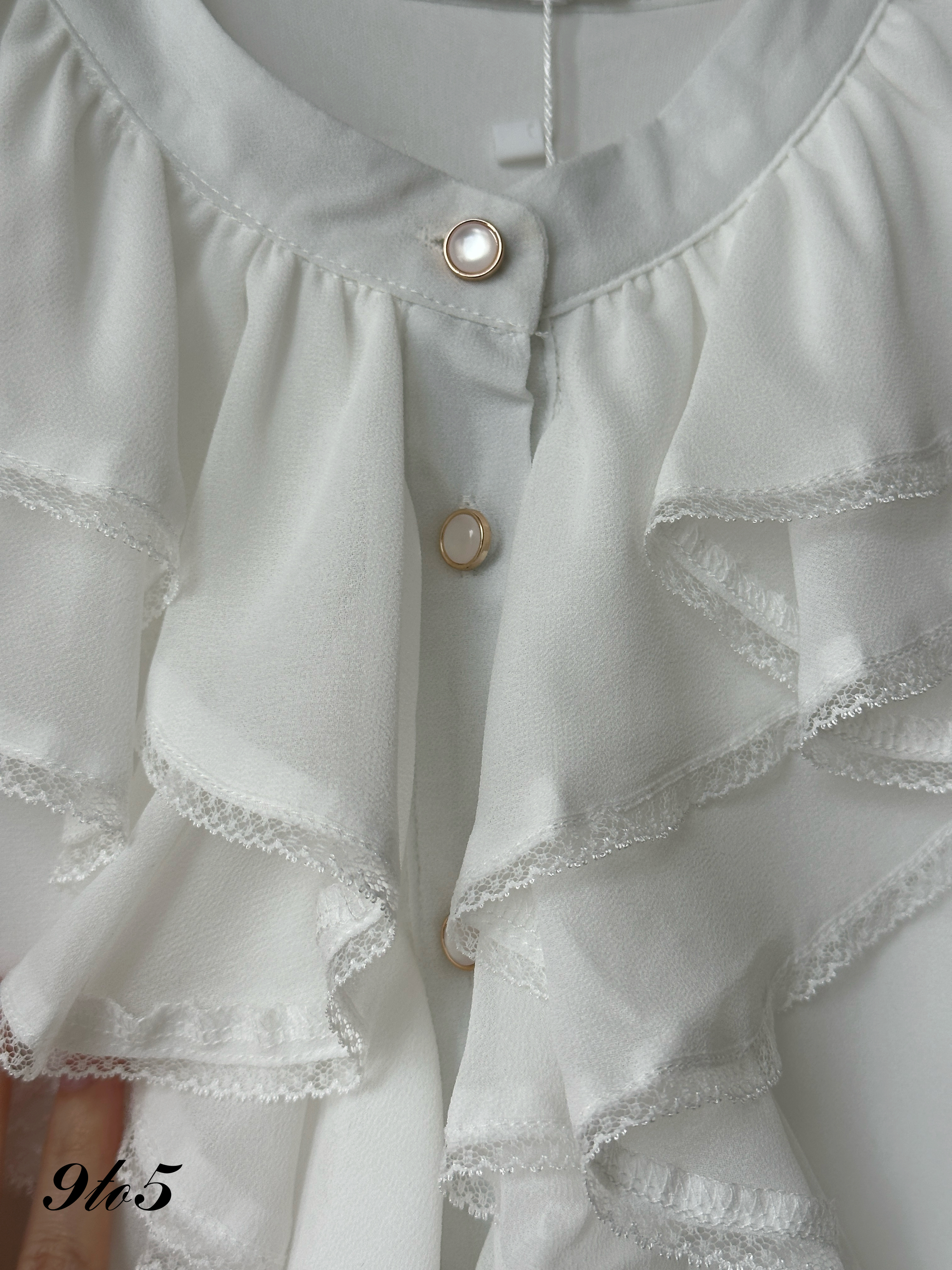 T4149 Ruffle Lace Top - 3 Colors 