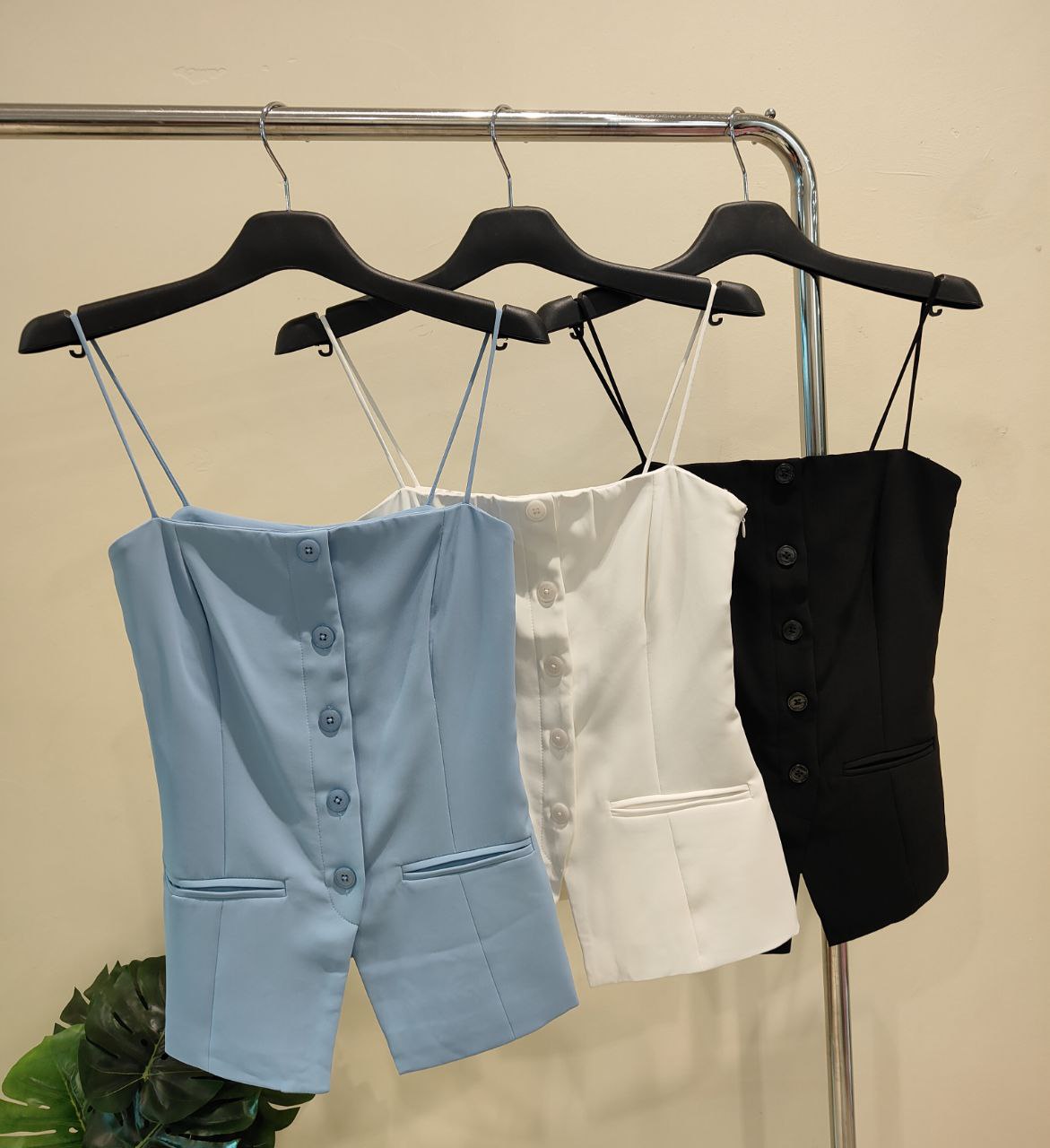 吊带修身上衣 2595