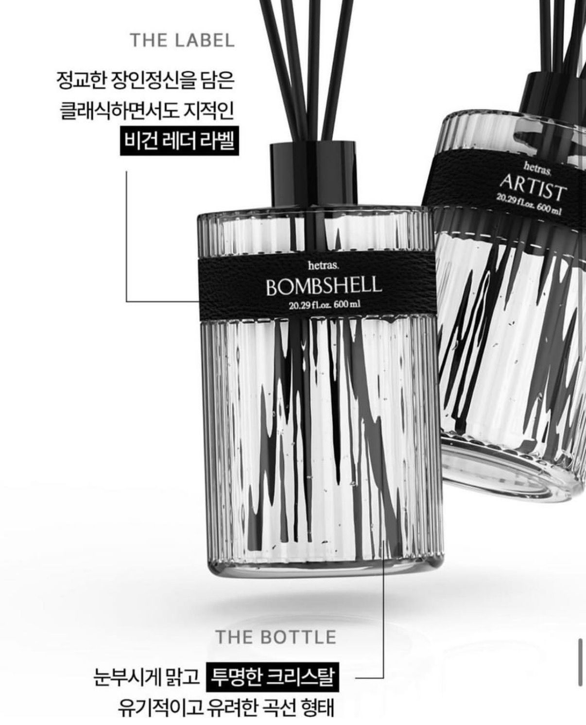 Hetras復古香薰擴香瓶600ml x2枝