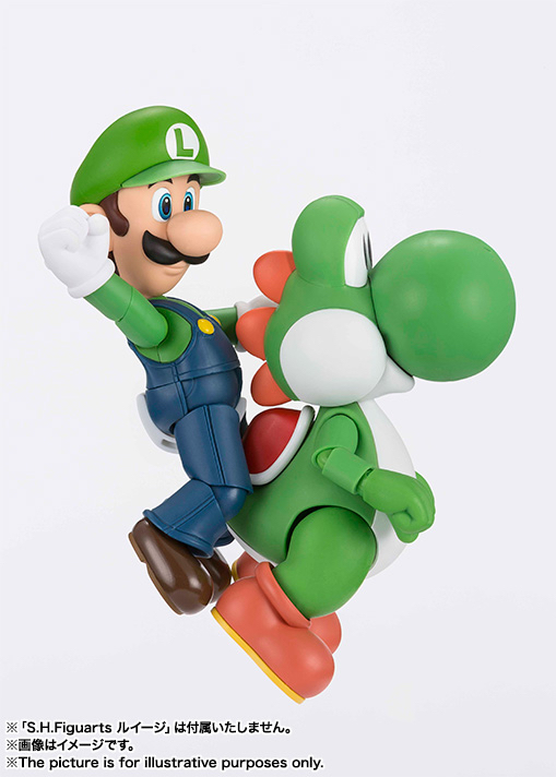 S.H.Figuarts 耀西 孖寶兄弟 可動SHF Yoshi Super Mario action figure（不包含孖寶兄弟人偶）