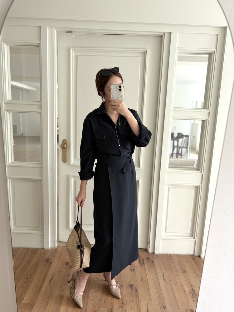 The Colette Wrap Set (Navy)