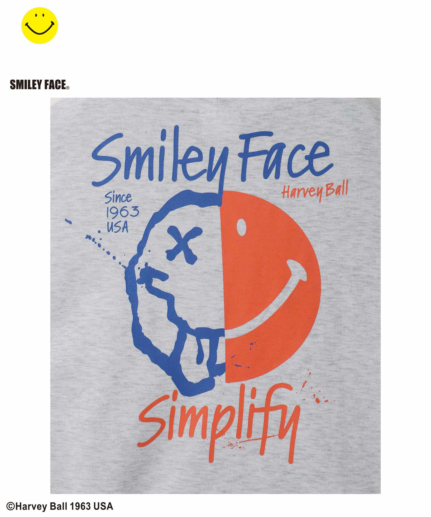 🆕【⭐訂購⭐】🇯🇵日本直送 🌀Simplify 噴繪風Smiley Face 連帽衛衣［2款選］🌀[ELJA-0246][261126]