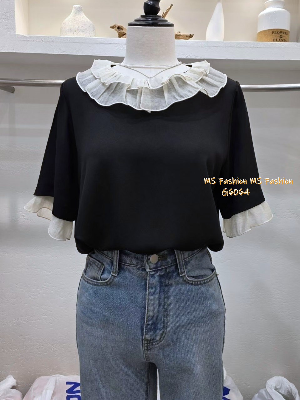 G6064 韓國🇰🇷靚料拼邊top