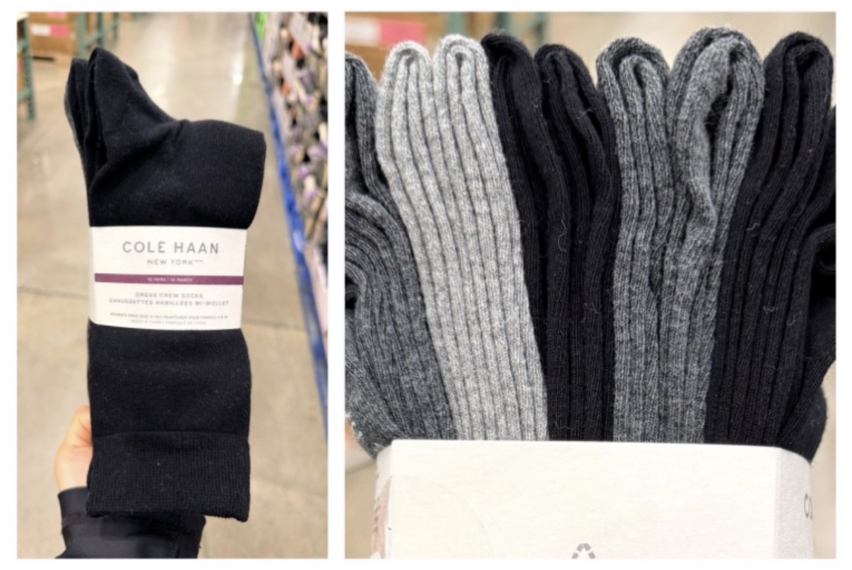 加拿大直送  Cole Haan 女裝襪Dress crew socks 10 對 