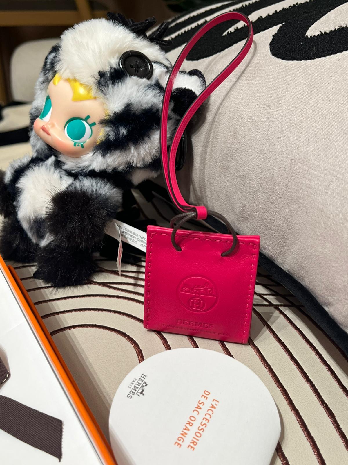 未使用品 Hermes shopping bag charm 100%Authentic,UNUSED未使用品 ✅box 