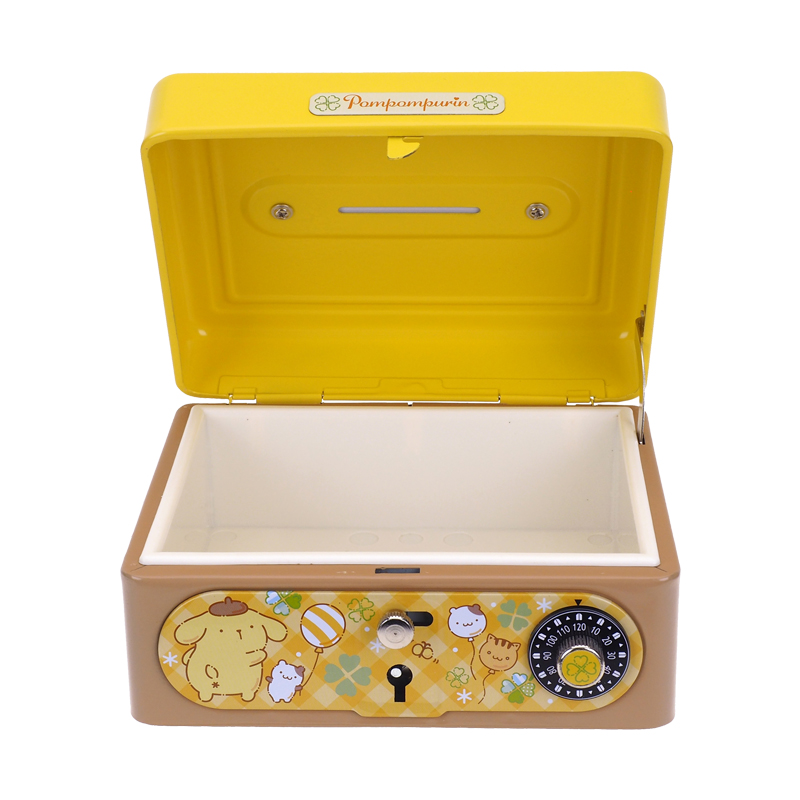 Pompompurin Metal Cash Box with Dial Lock & Key (S) 夾萬連密碼鎖及鎖匙 (細)