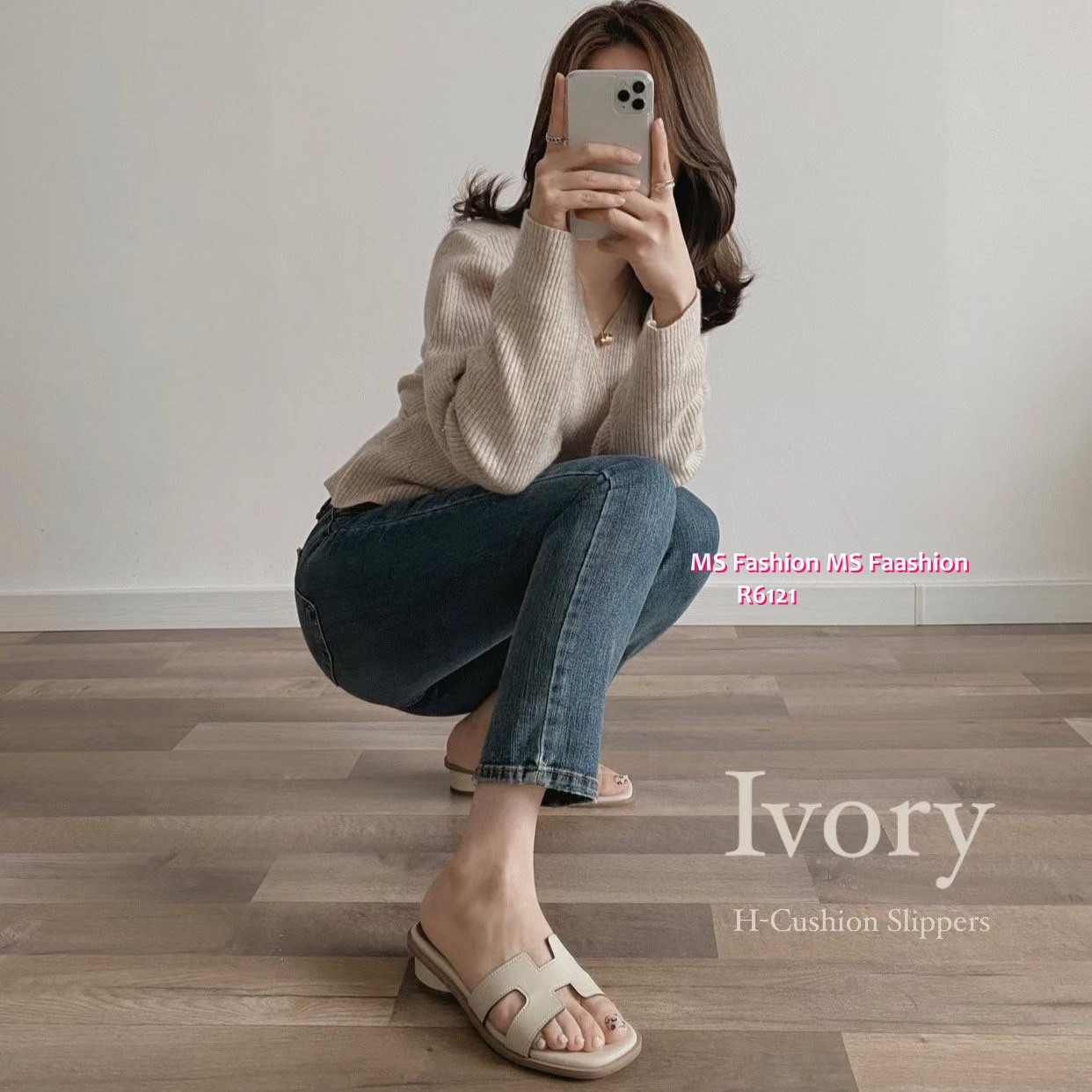 R6121 韓國🇰🇷經典款踭仔後拖涼鞋