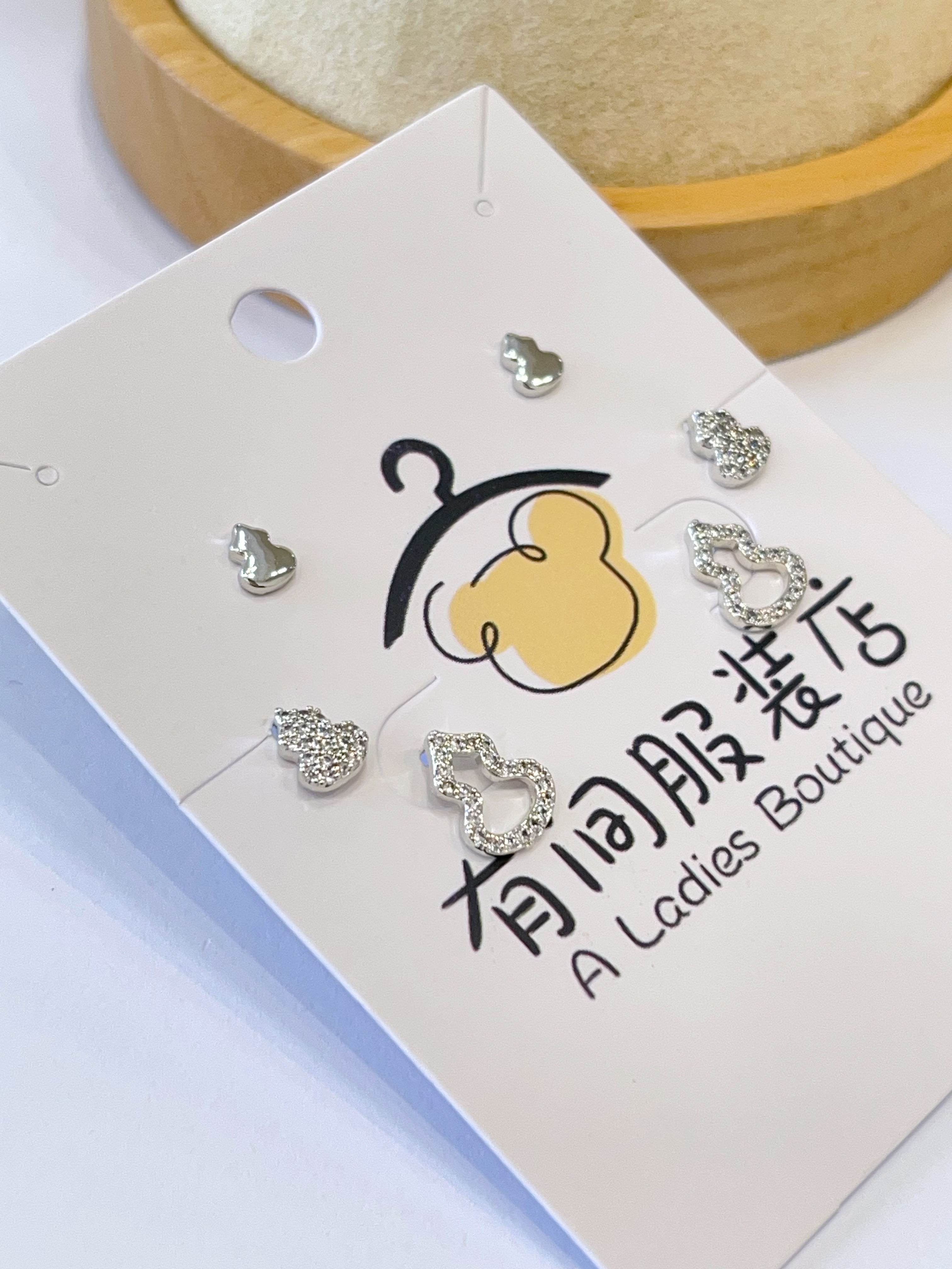 新中式精致葫芦耳环套装