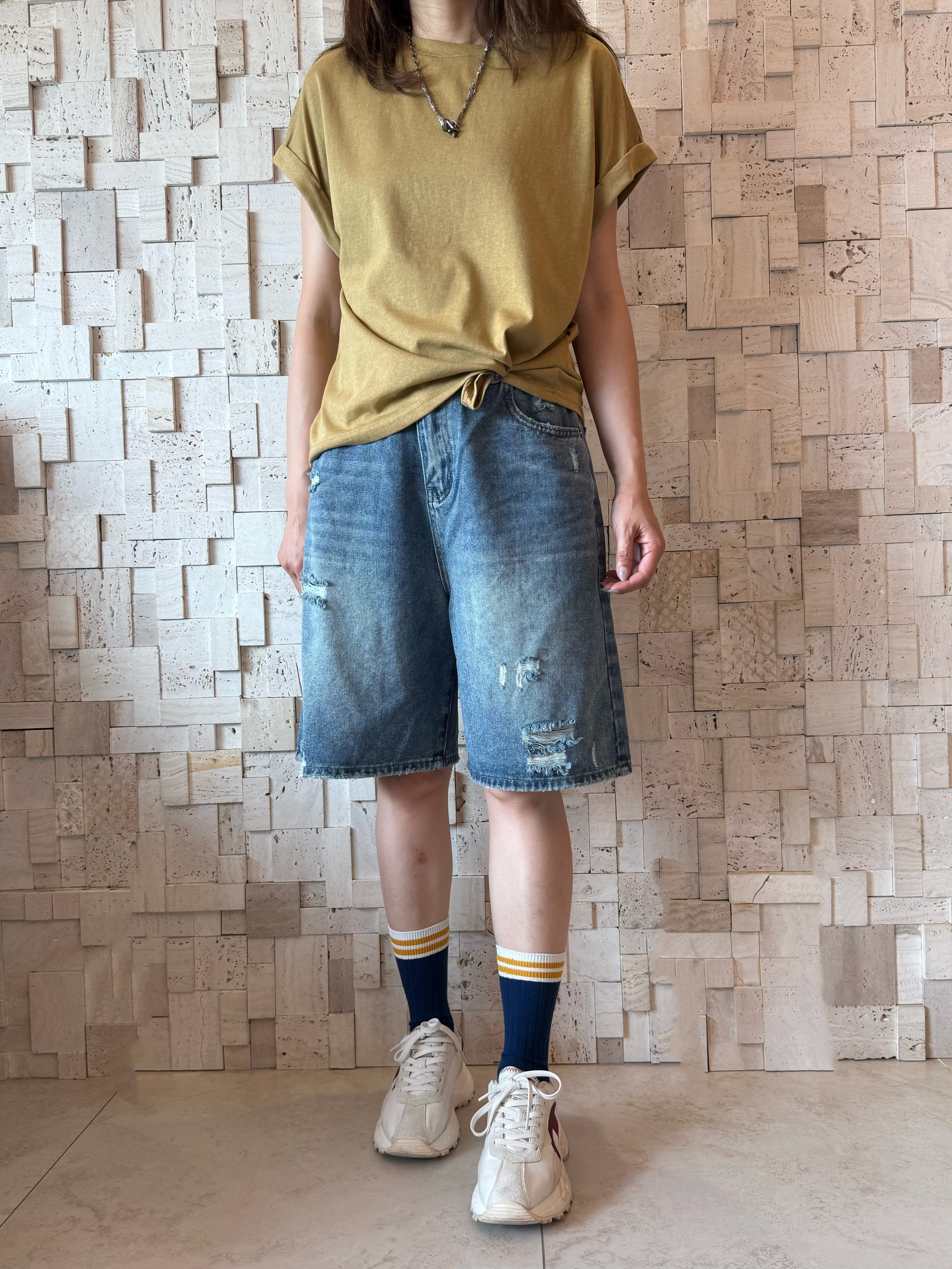 #2090 淨色全棉Top