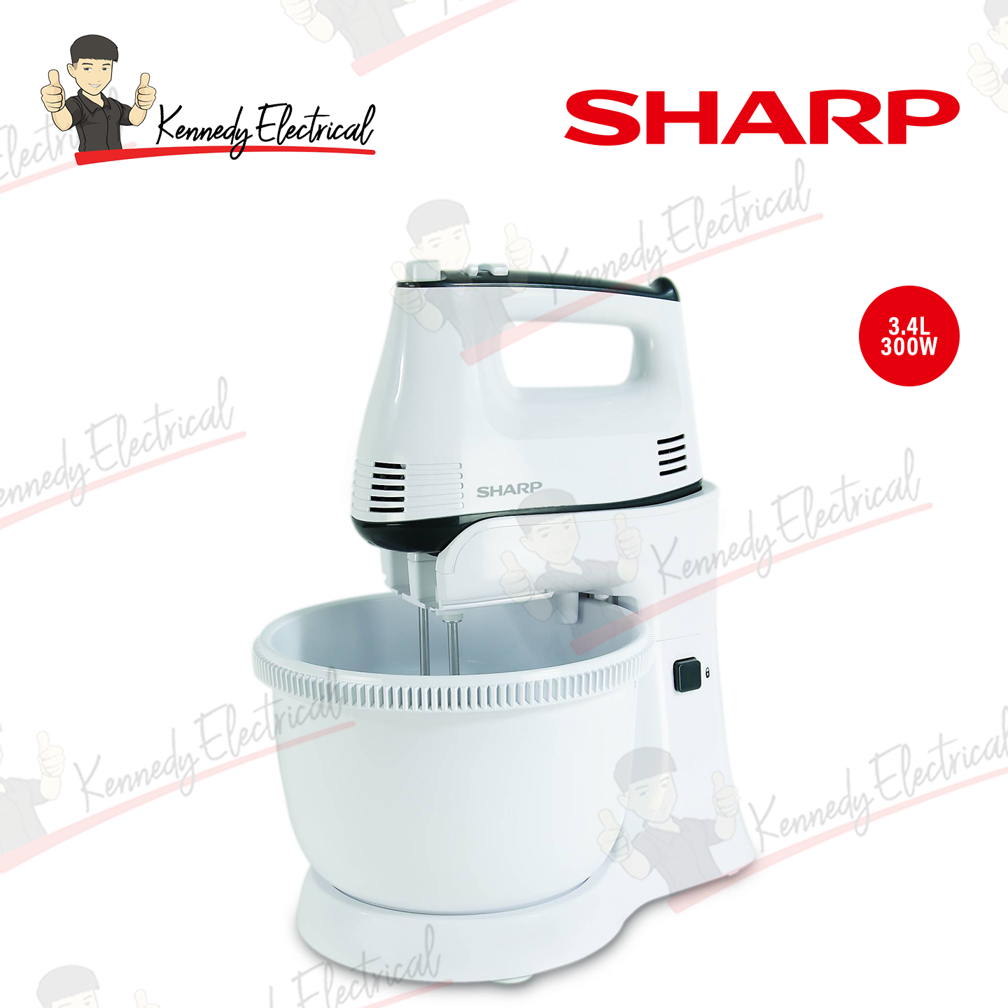 Sharp 3.4L Stand Mixer (EMS60WH)