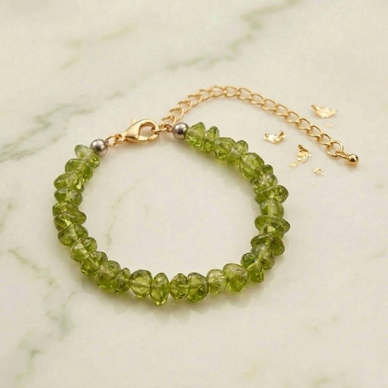 Peridot Crystal Bracelet 