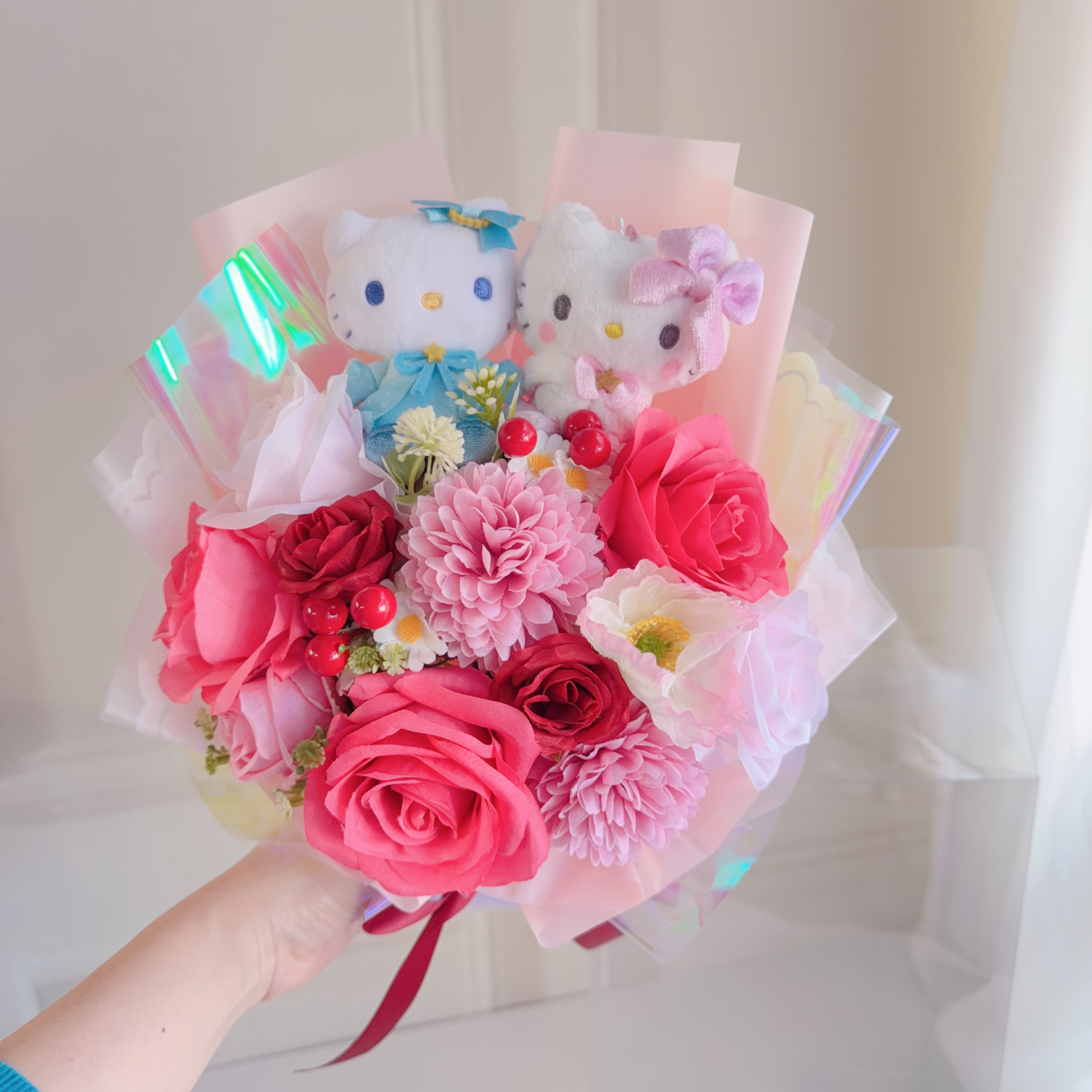 (現貨)💖 Hello Kitty 夢幻花束💖正版日本景品公仔