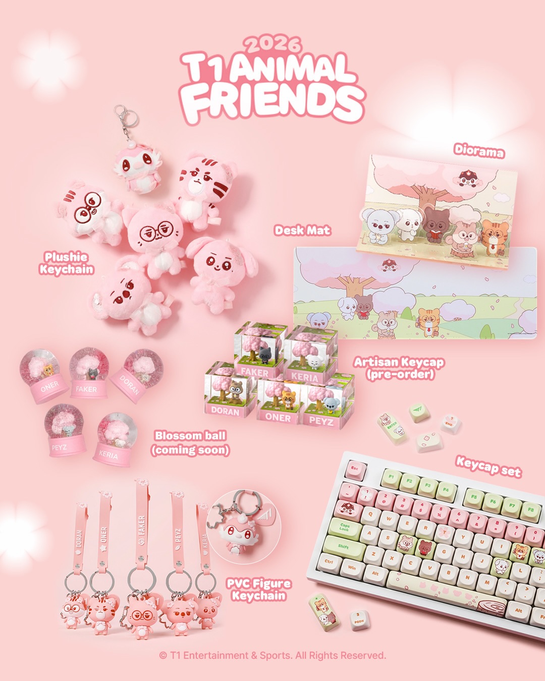 韓國電競 - T1 Animal Friends Blossom Edition