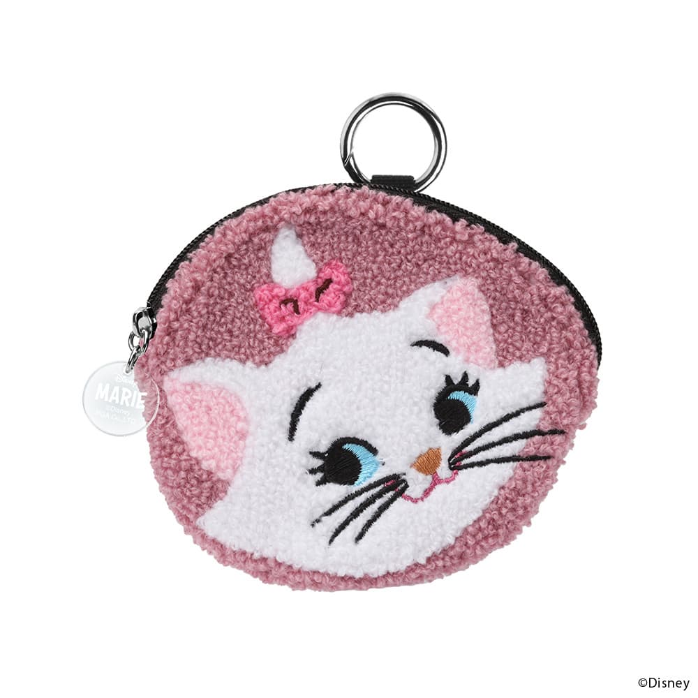 現貨｜Disney Marie 瑪麗貓 富貴貓 毛毛刺繡小袋 收納袋 Gadget Pouch (PG-DGP05MAR)
