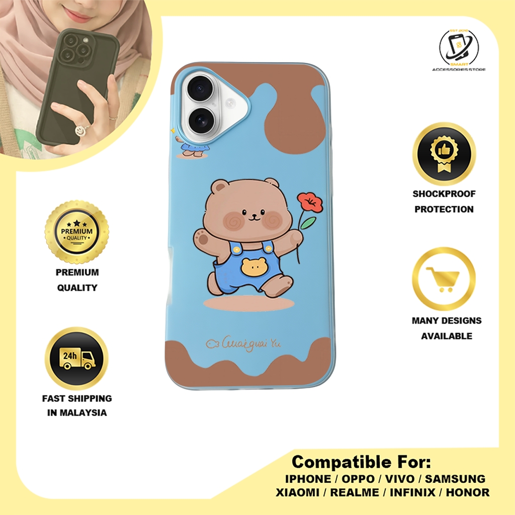 JELLY CASE PHONE FOR IPHONE - DESIGN BEAR C