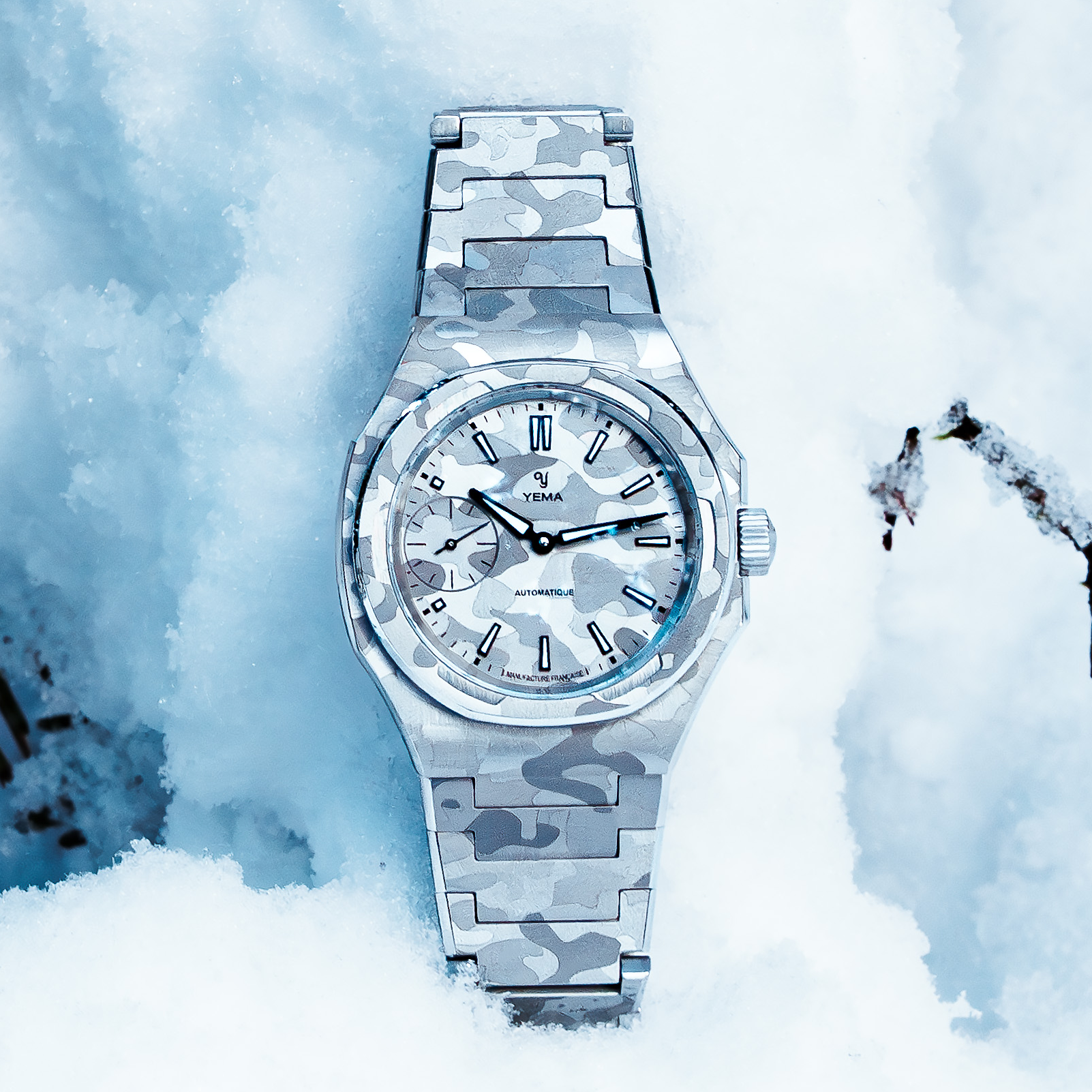 YEMA - Wristmaster Slim Small Seconds CMM.29 Camo Special Edition 迷彩特別版 - 76.26.29.09.SNL.M