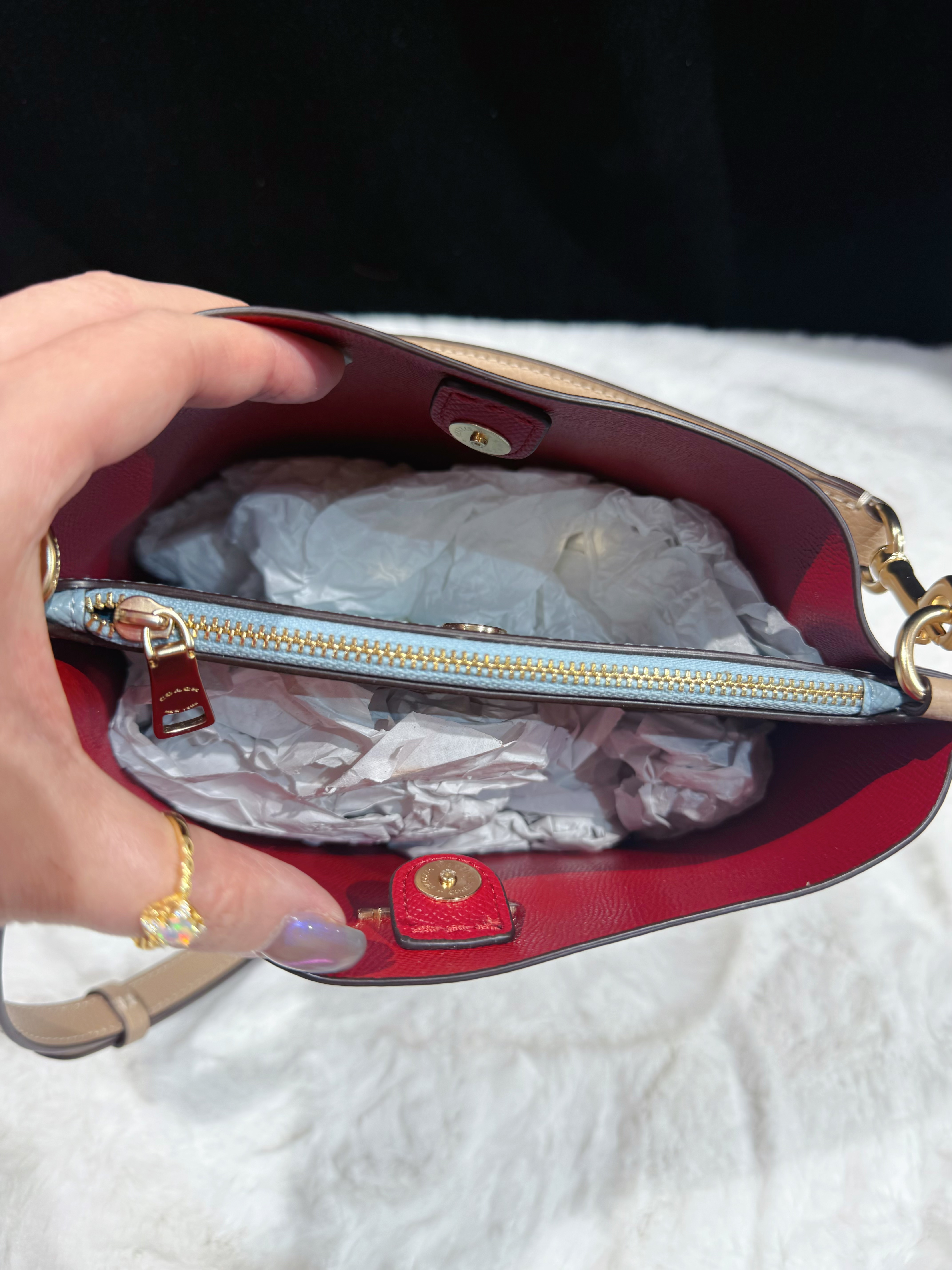 Coach Mollie bucket S beige