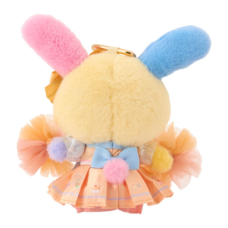 現貨｜Sanrio Usahana 彩耳兔 啦啦隊系列 日版 吊飾 毛公仔 連 心形扣 (51725-9)