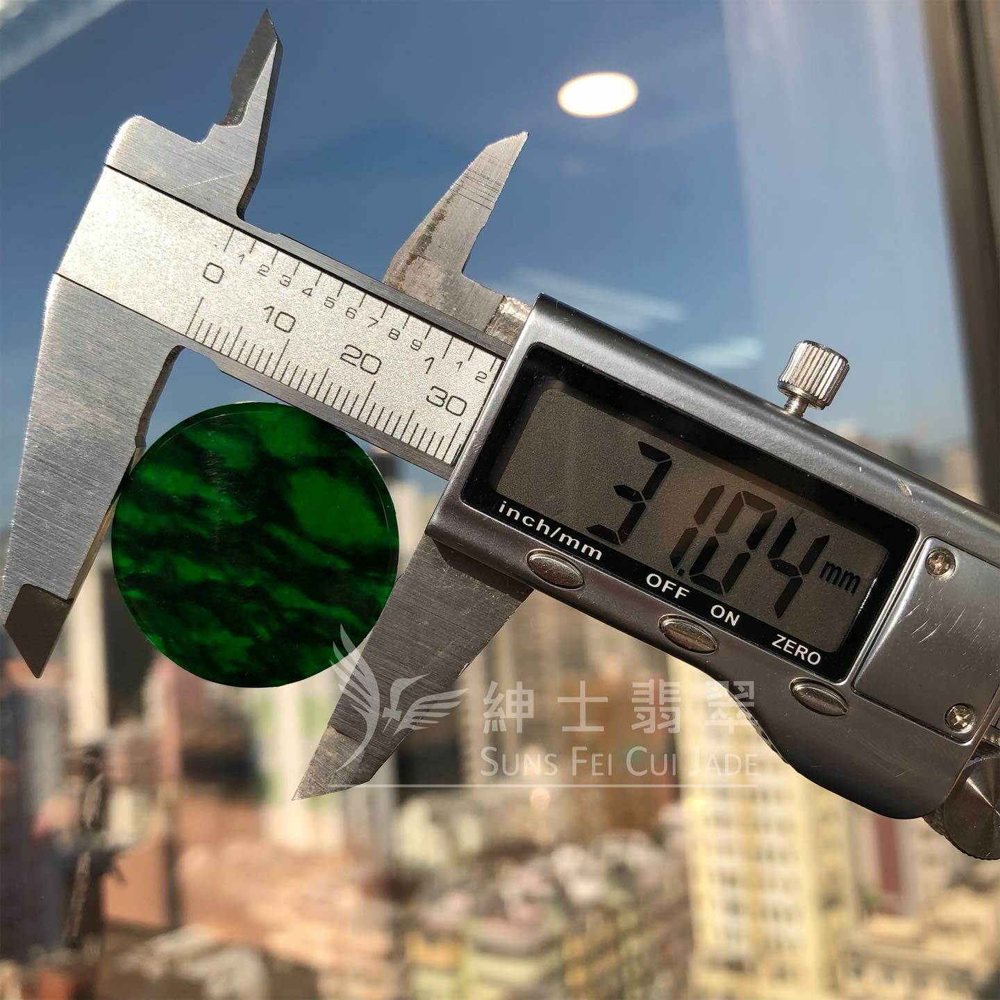 豹紋花青圓牌 - 3