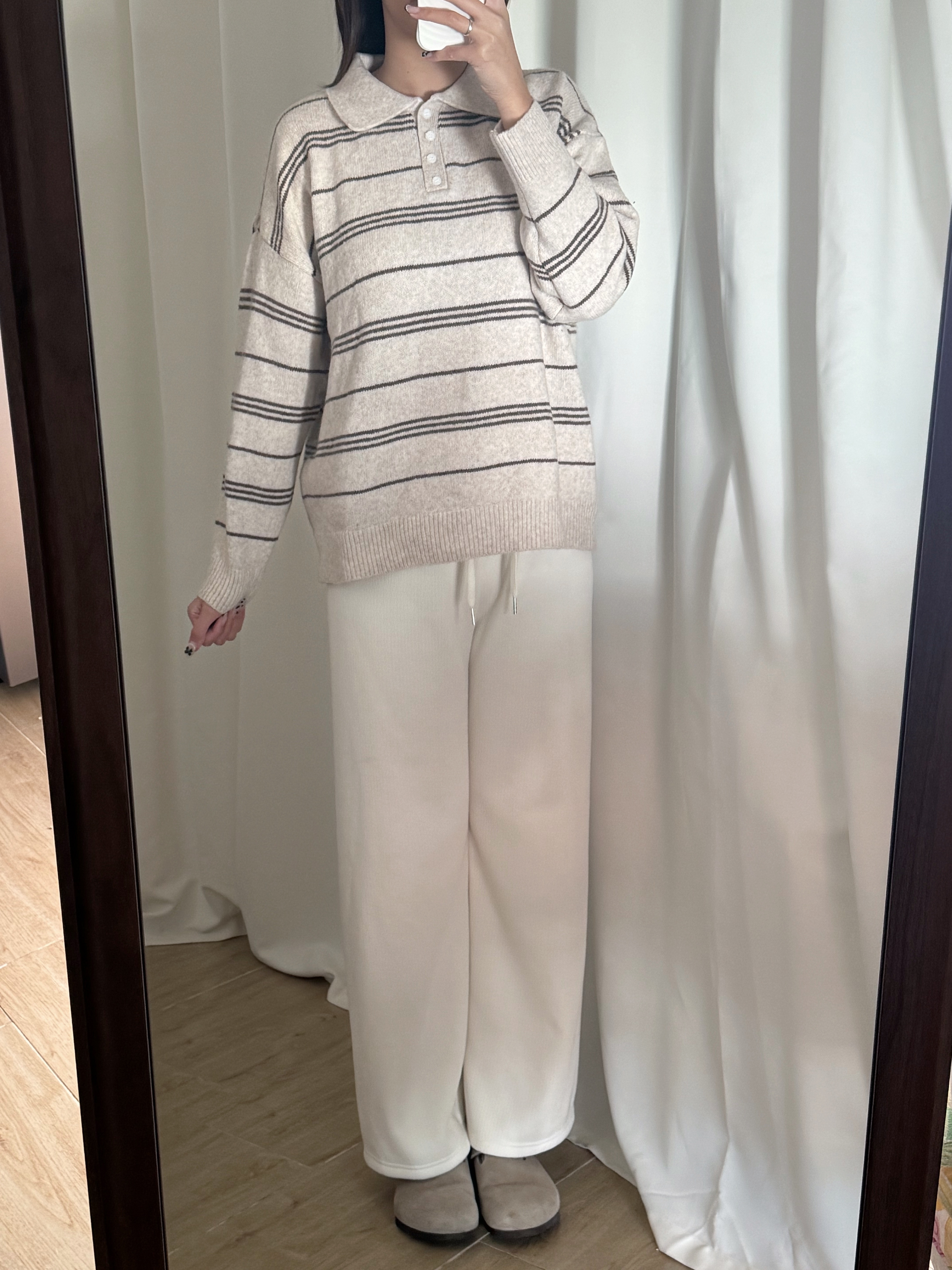 [舒適不拮肉!]日常翻領羊毛毛衣(八色入)