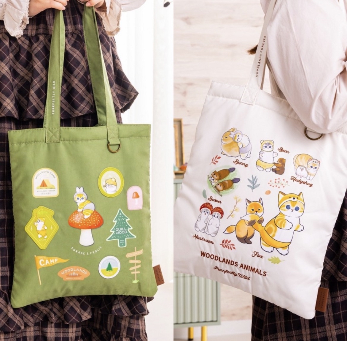 日本預訂📍Mofusand Woodlands秋天風格系列 - Tote Bag 23/10日本開售
