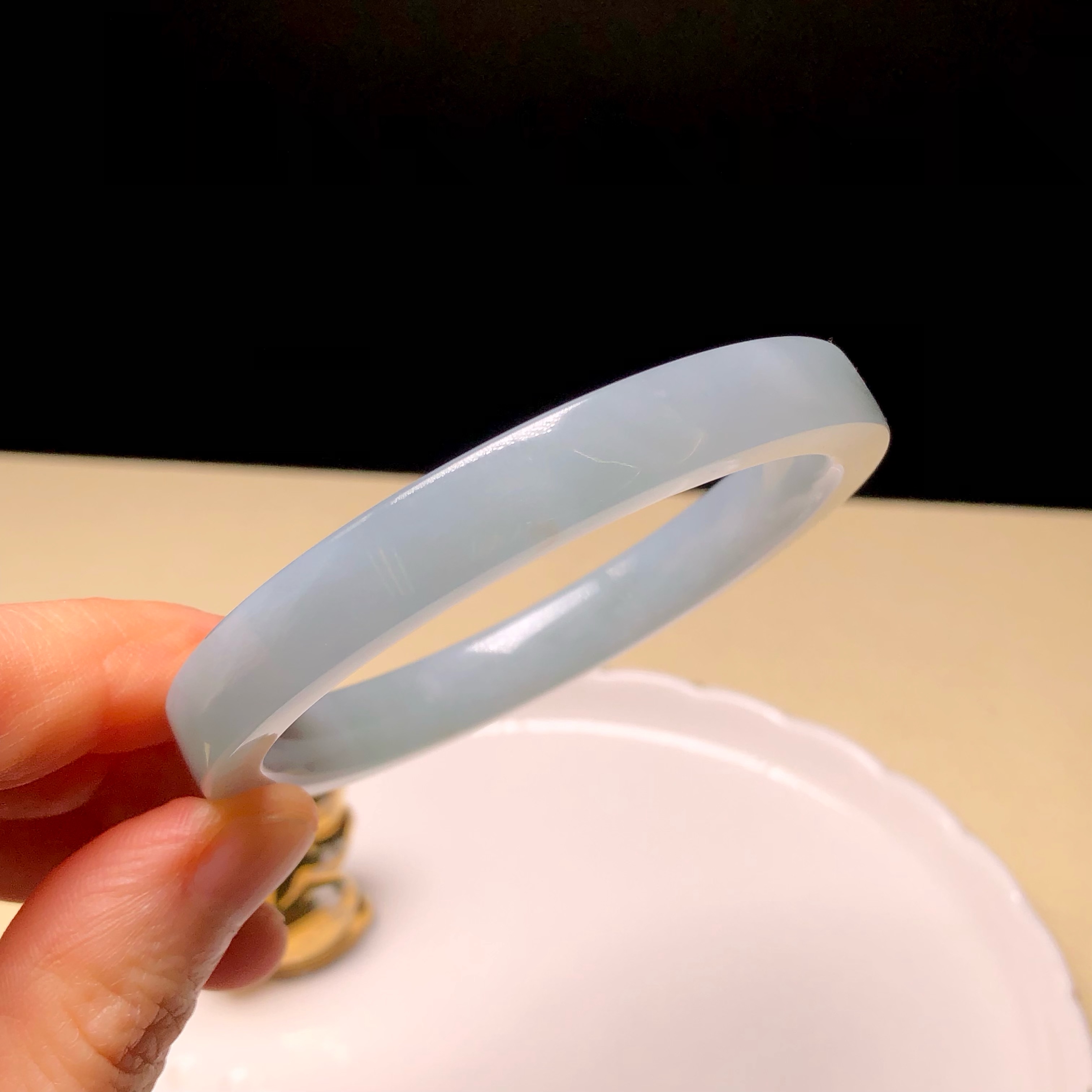 C06799 白雲天方鐲54.5mm