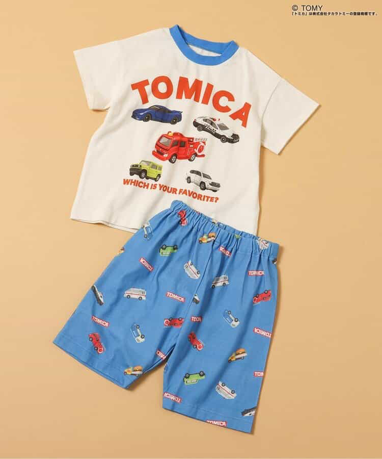 🇯🇵預訂 日本直送🇯🇵Breeze x Tomica系列兩色車車滿印短袖家居服上下套裝