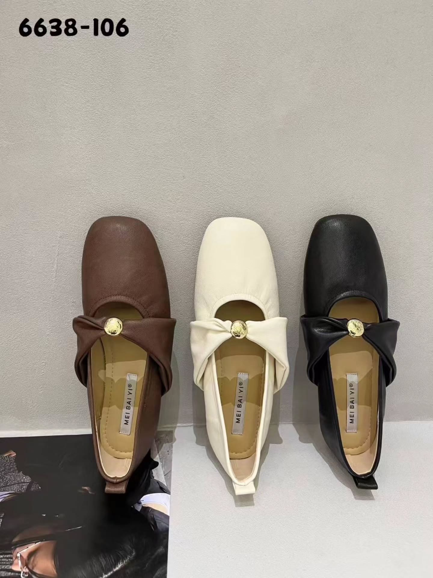 6638-106 小香风金扣玛丽珍 🇨🇳