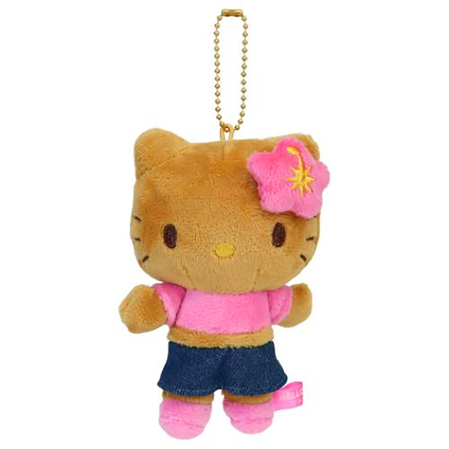 Sanrio - 公仔掛飾 (日燒Hello Kitty牛仔裝款)
