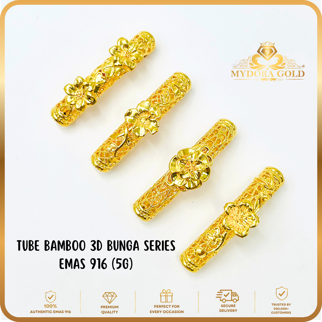 MYDORA Tube Bamboo 3D Bunga Series (5G) l EMAS 916/22K
