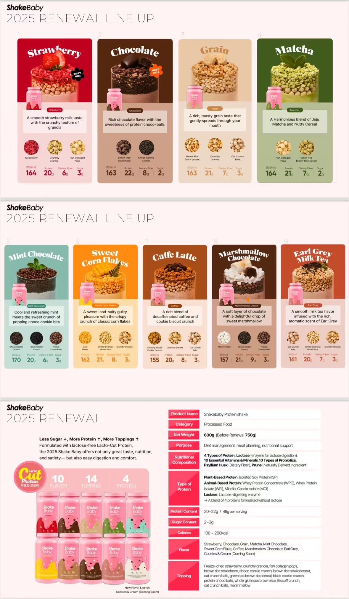 $138桶。2桶起$128桶。✨韓國 Shake Baby 代餐奶昔630g