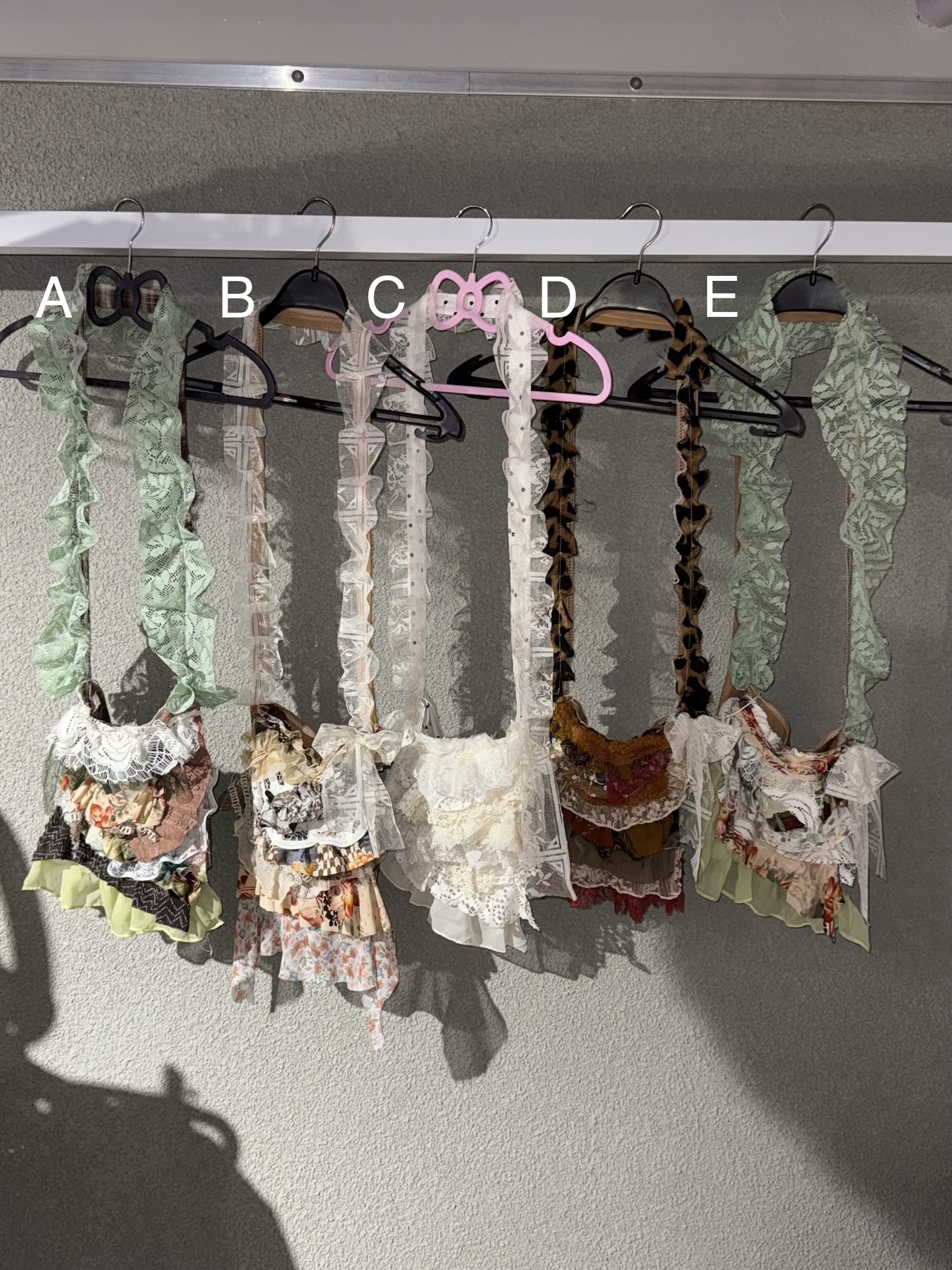 Secret Garden Lace Ruffles Handmade Bags
