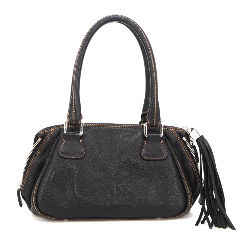 Chanel Lax Tassel Calfskin Bowler Bag