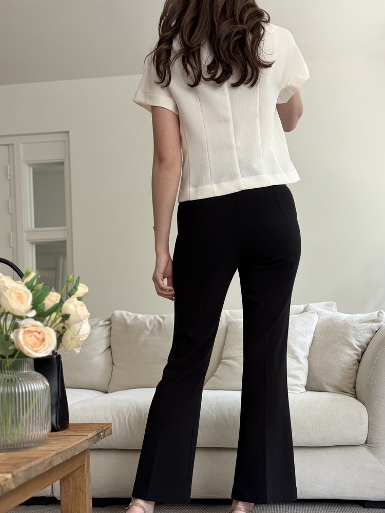 Pull-On Stretch Pants (Black)