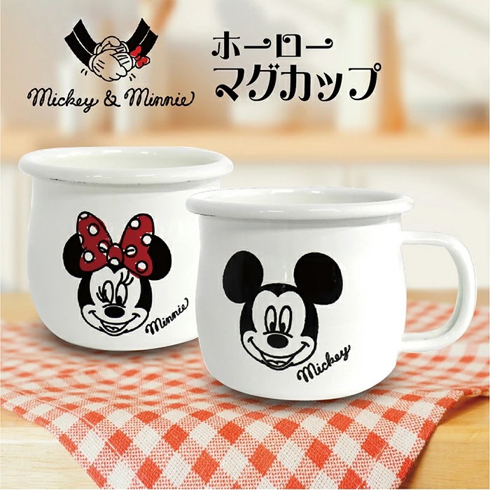 🔥🔥【日本製《MICKEY & MINNIE》搪瓷杯套裝】